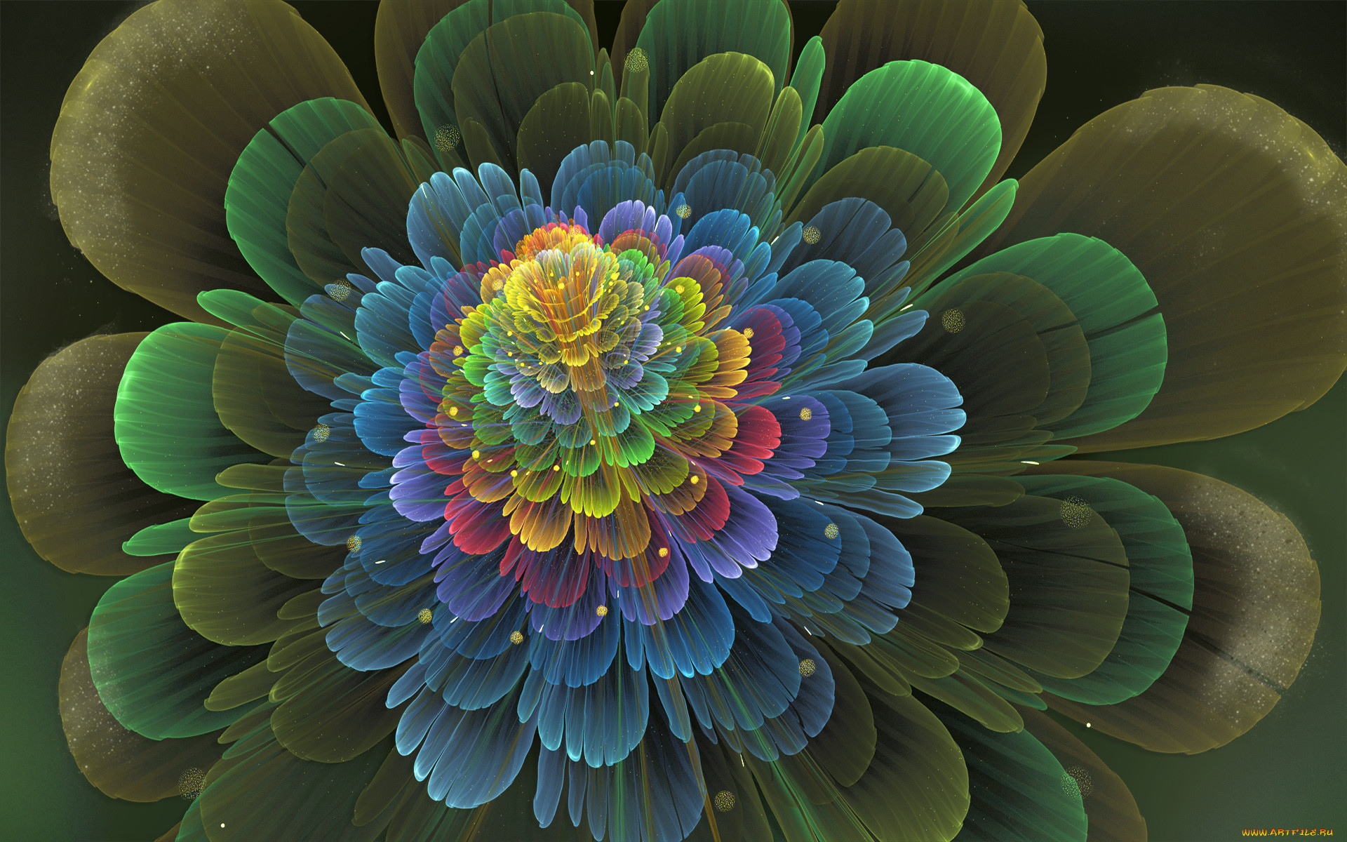 3d, 3, , flowers, , 